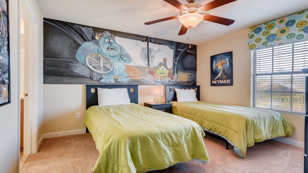 Monsters Inc themed bedroom