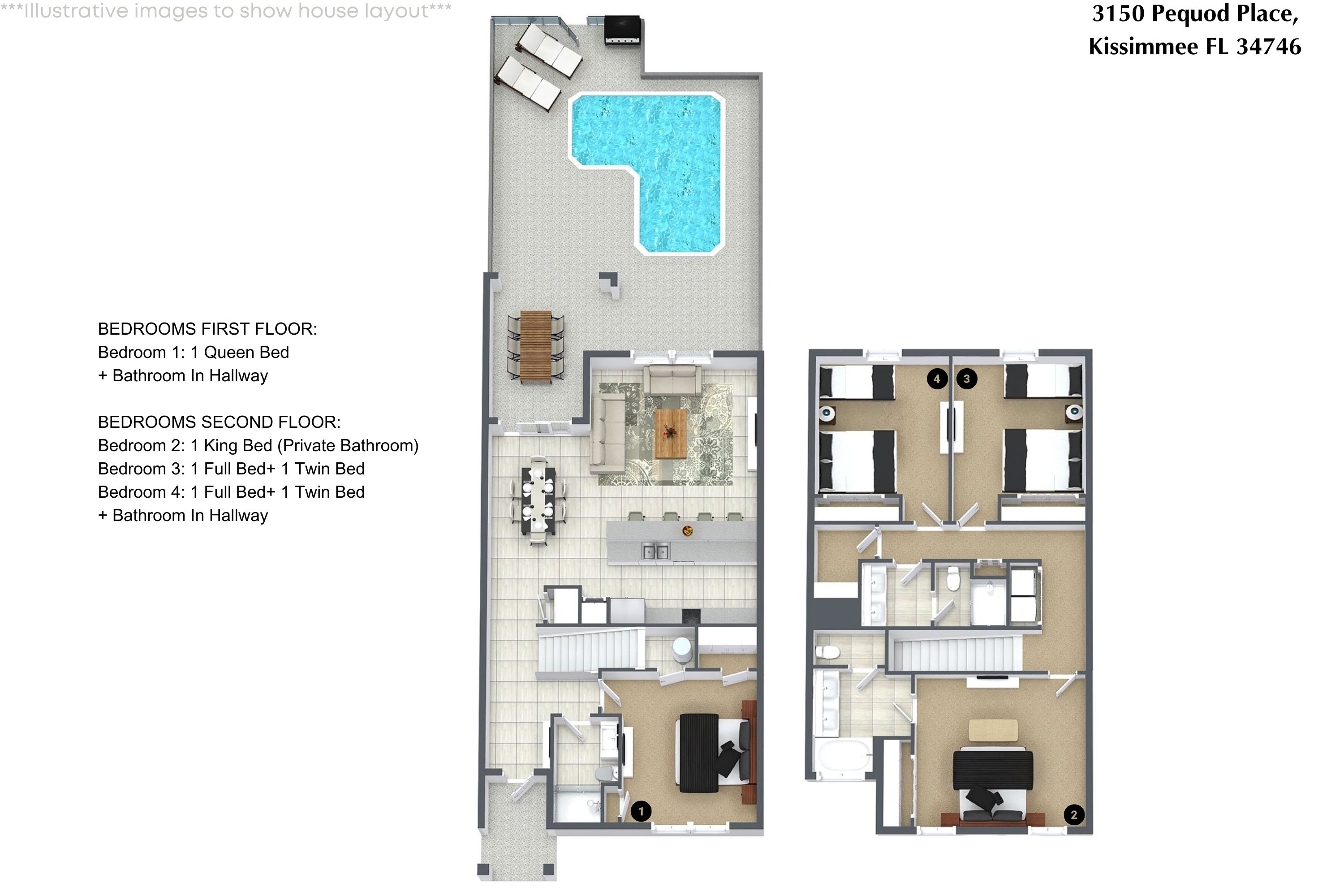 4 bedroom vacation townhouse at Storey Lake - Image 30