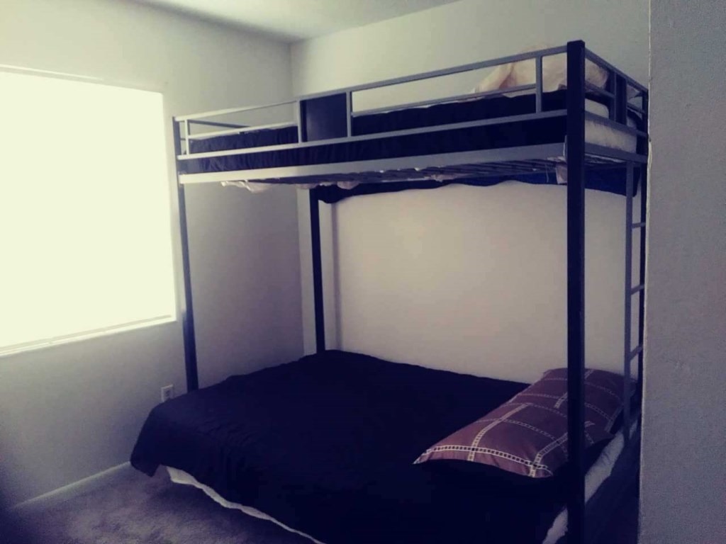 A secondary bunkbed for extra guests