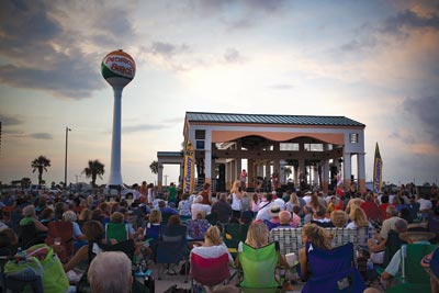 Enjoy bands on the beach every Tuesday night 