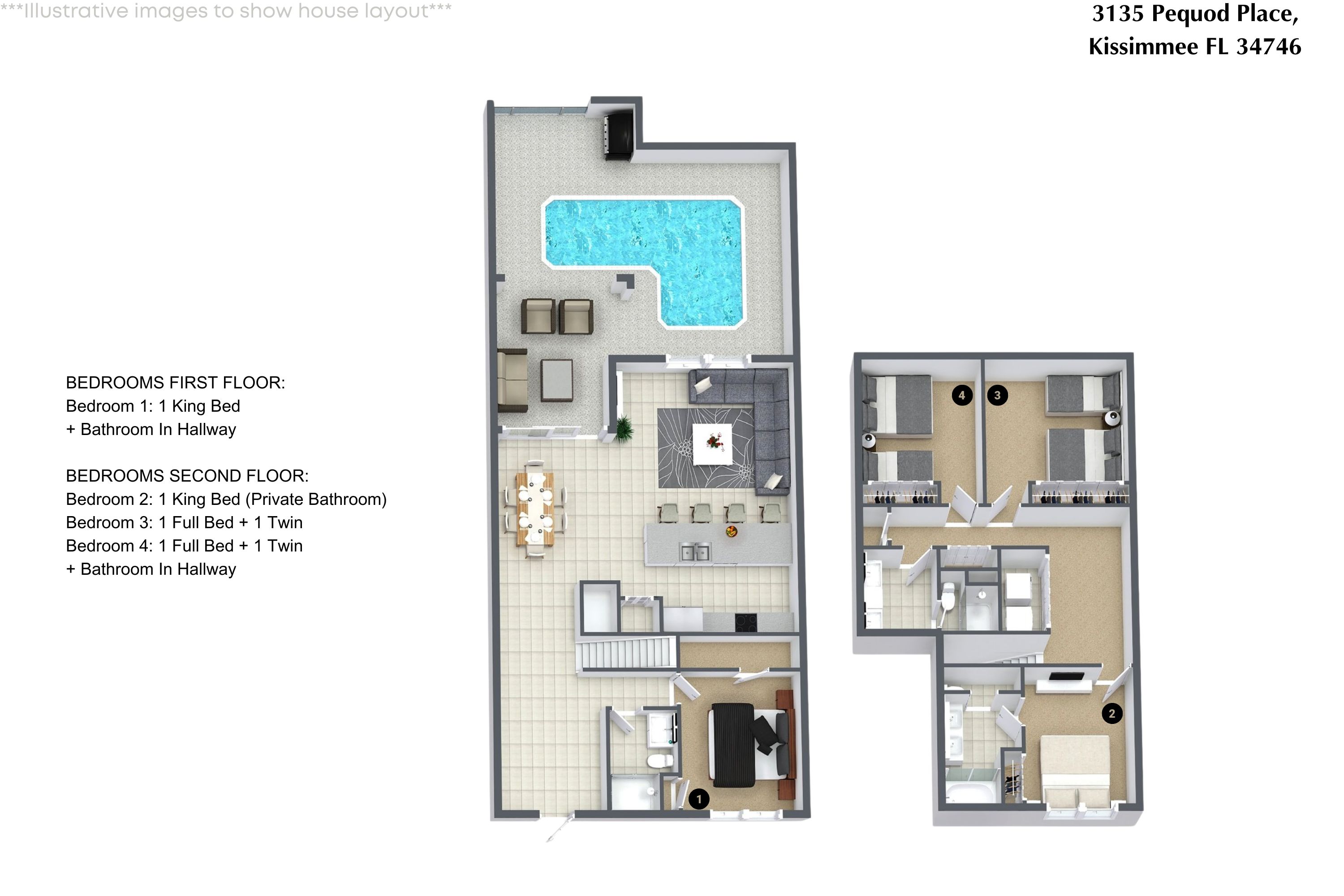 4 bedroom vacation townhouse at Storey Lake - Image 27