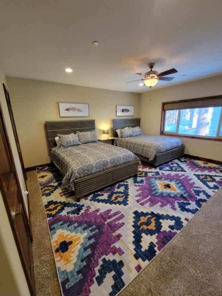 Spacious 3rd Bedroom located on lower level with 2 Queen Size Bed