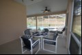 Oversized Covered Sitting Area with 3 Patio Fans
