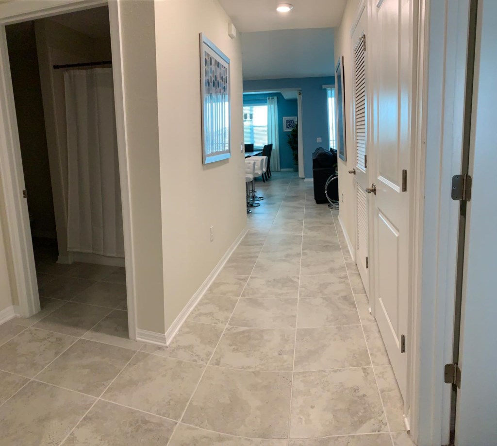Entry way leading into living area