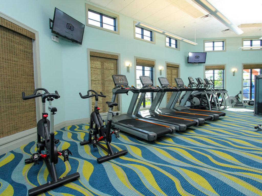 Free gym access with reservation. Open 9AM-9PM at Oasis Clubhouse
