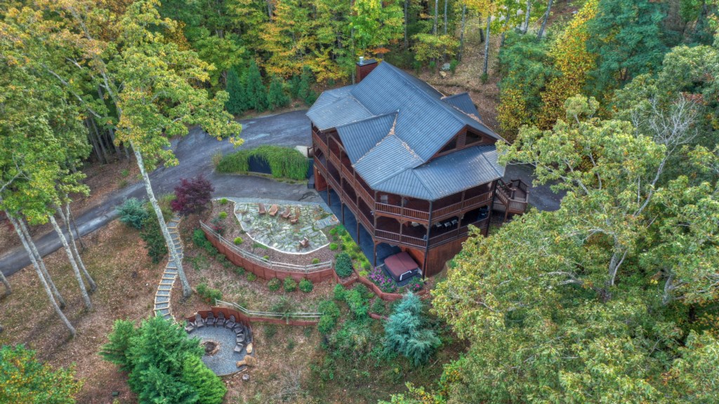 Ariel view of the Cabin