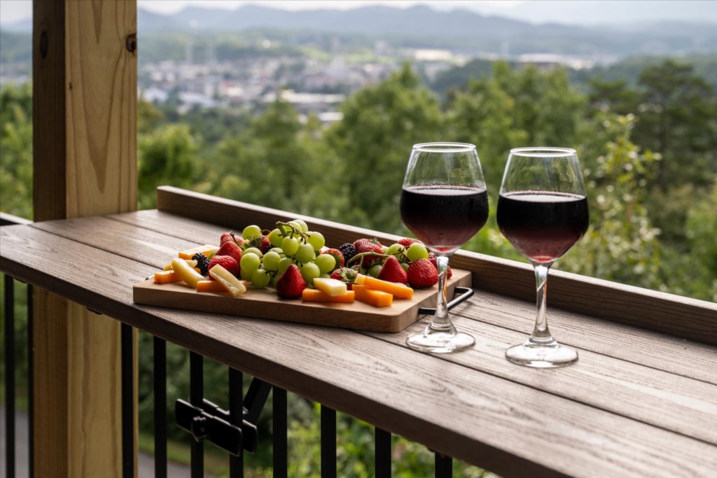Relaxing on the Deck Bar