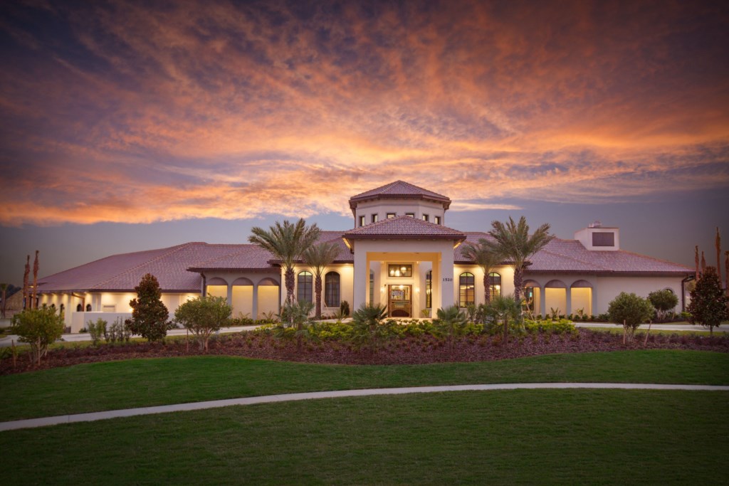 Oasis clubhouse sunset