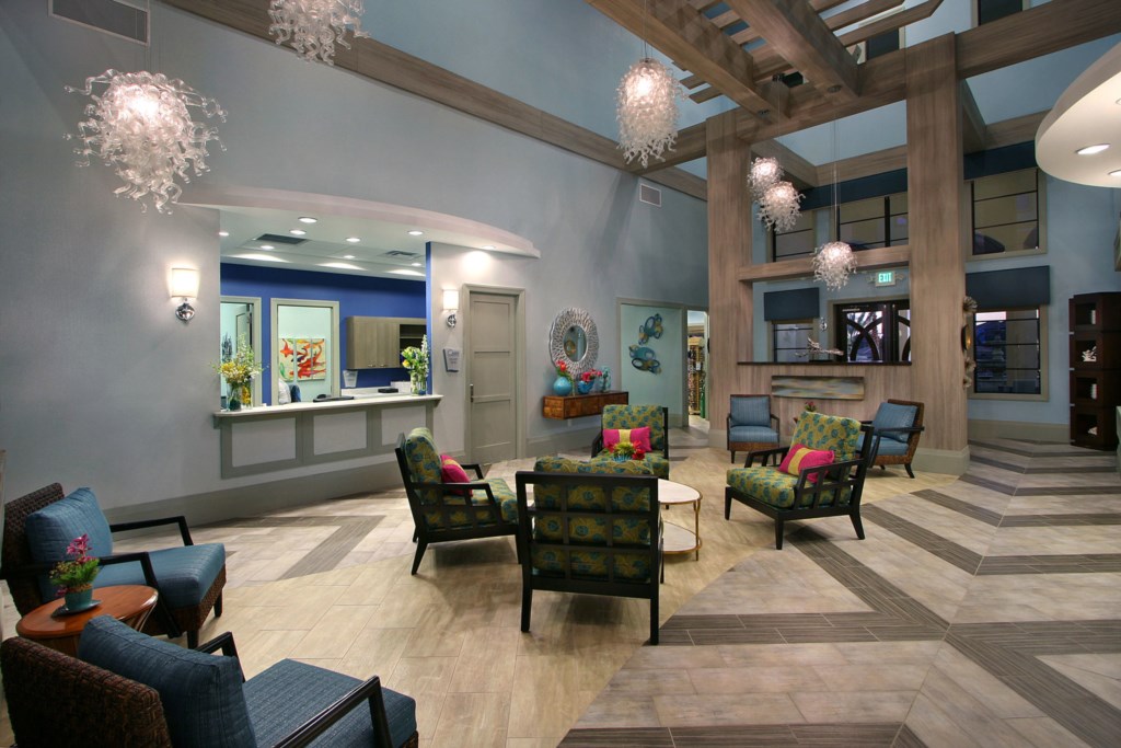 Oasis lounge and reception area