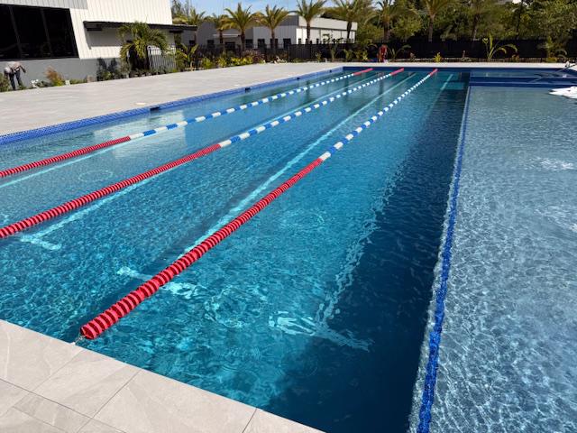 Community Pool with great lap lanes!