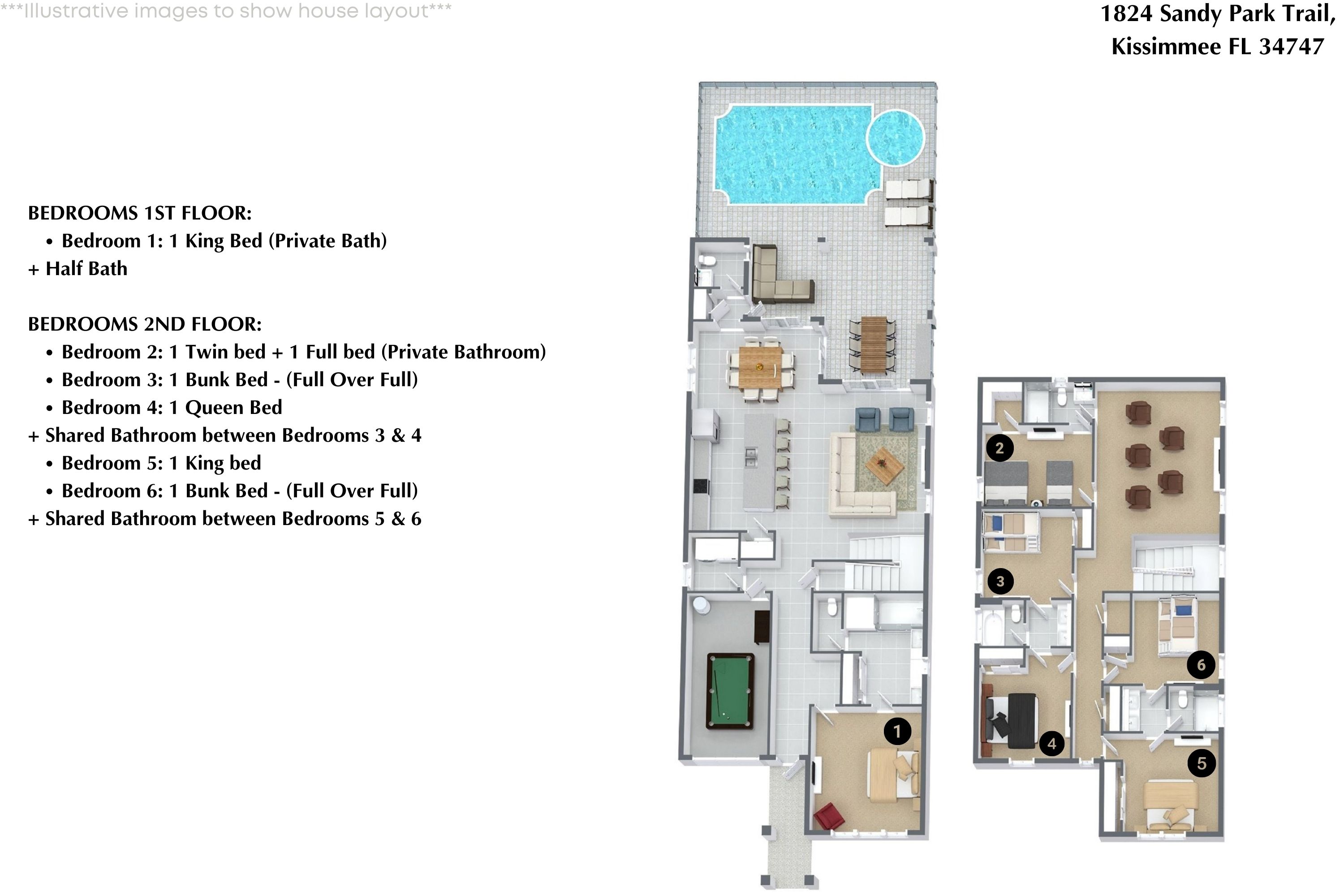 6 bedroom vacation house at Solara Resort - Image 40