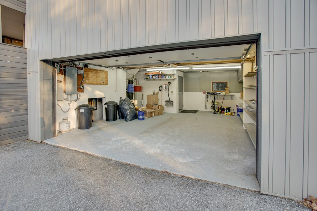 Garage space for extra storage. 