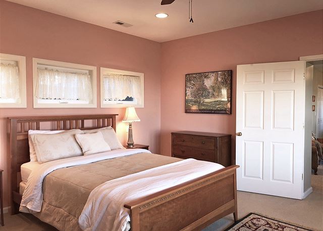 Lower Level Bedroom looking toward the Family Room and Bath

