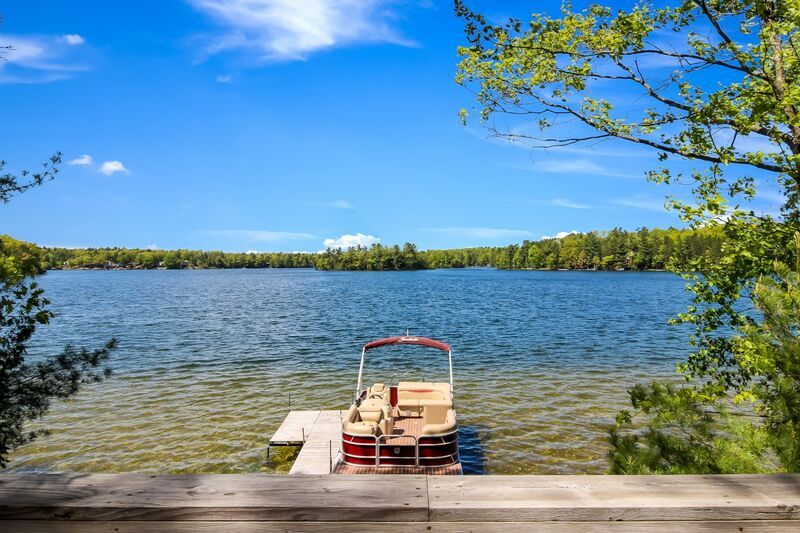 Spider Lake, with private dock and pontoon available for rent