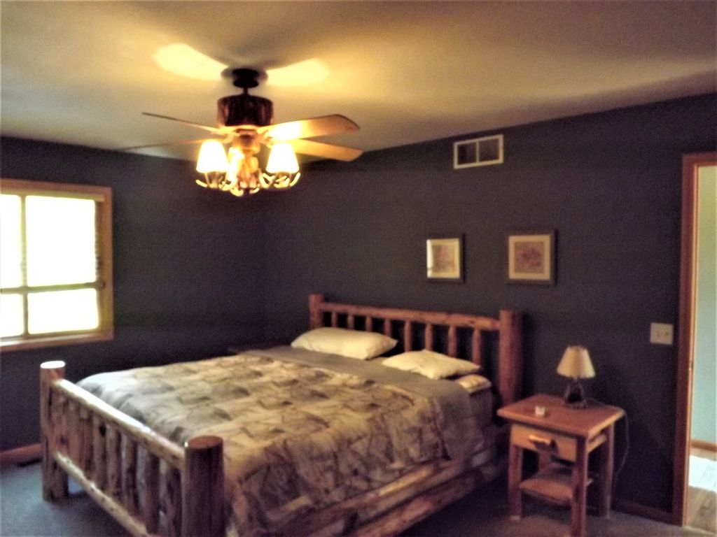 Main level, bedroom, with king bed