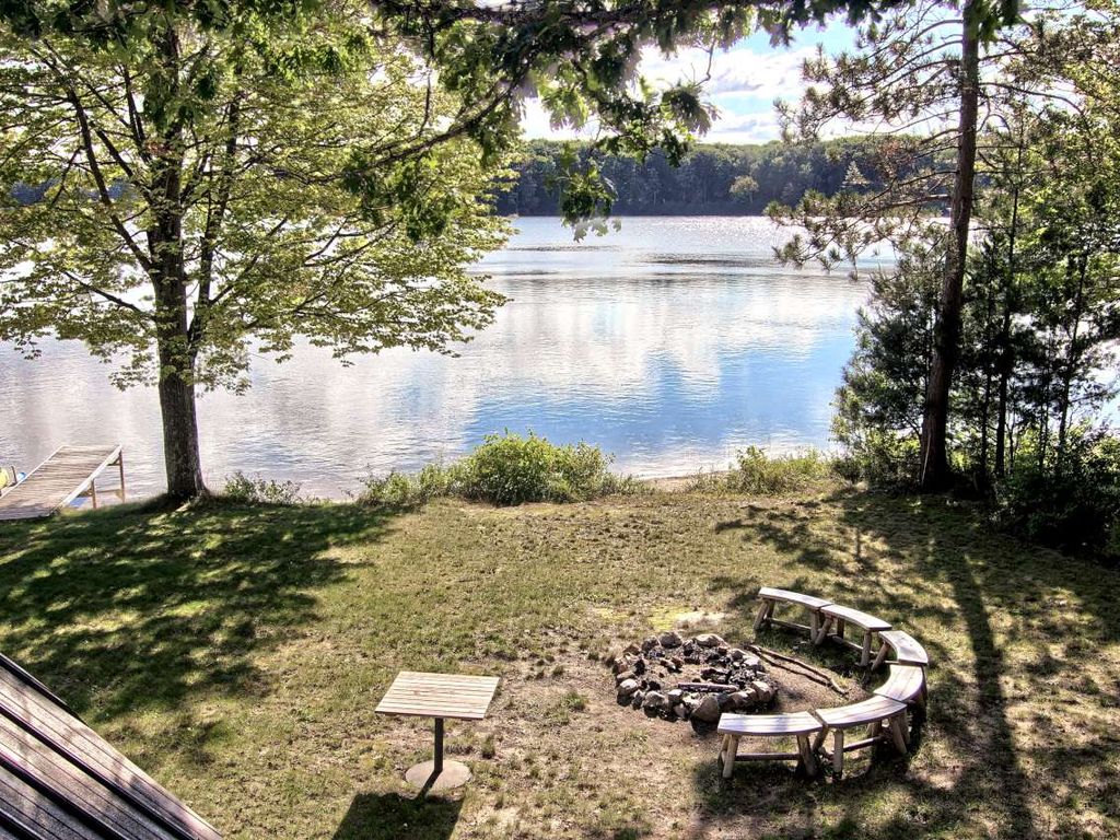 Bass Lake, with firepit