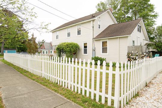 Lots of room to run and play in this fenced yard