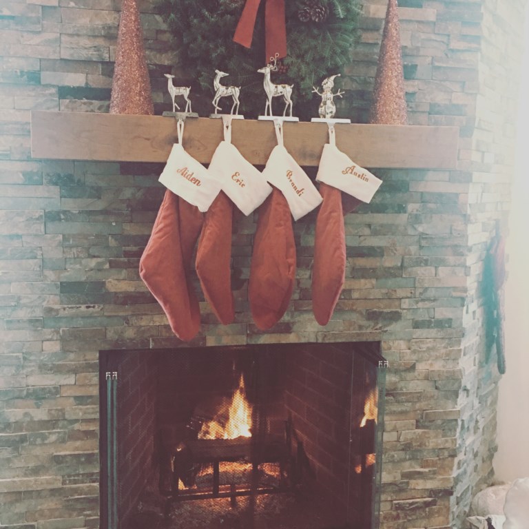 Stockings were hung by the chimney with care!