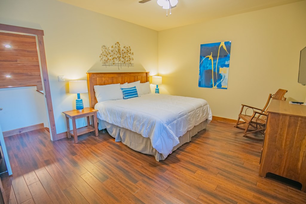 Bedroom #2 with King bed and private bathroom