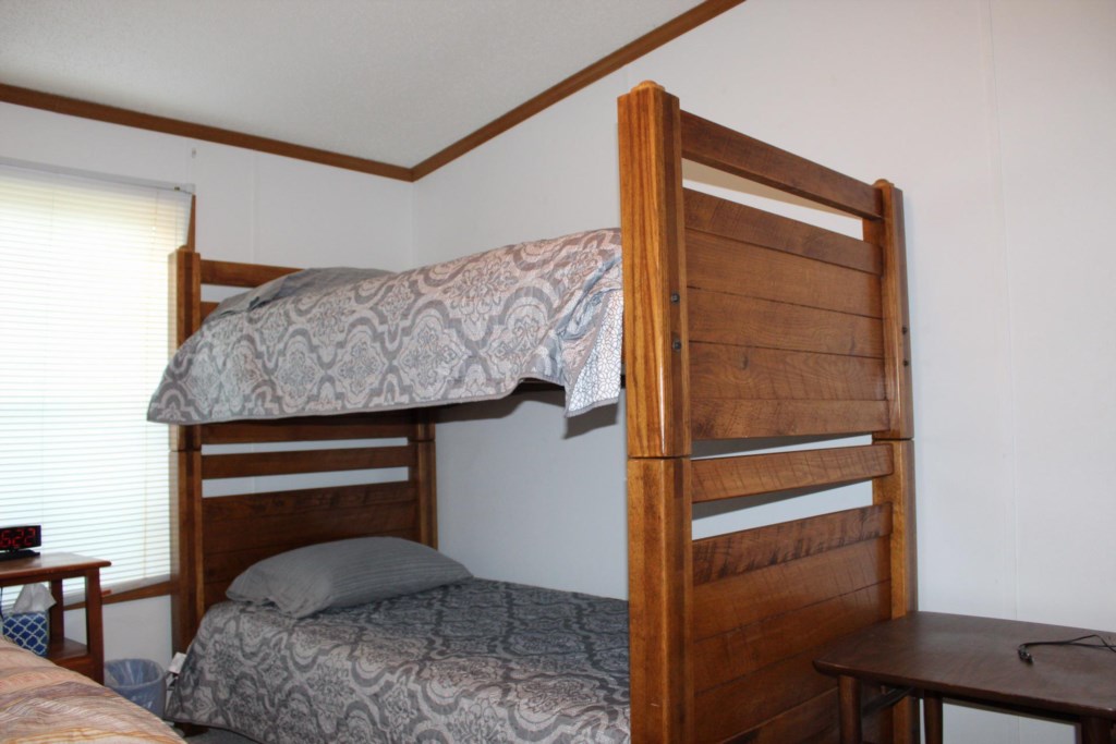A twin size bunkbed