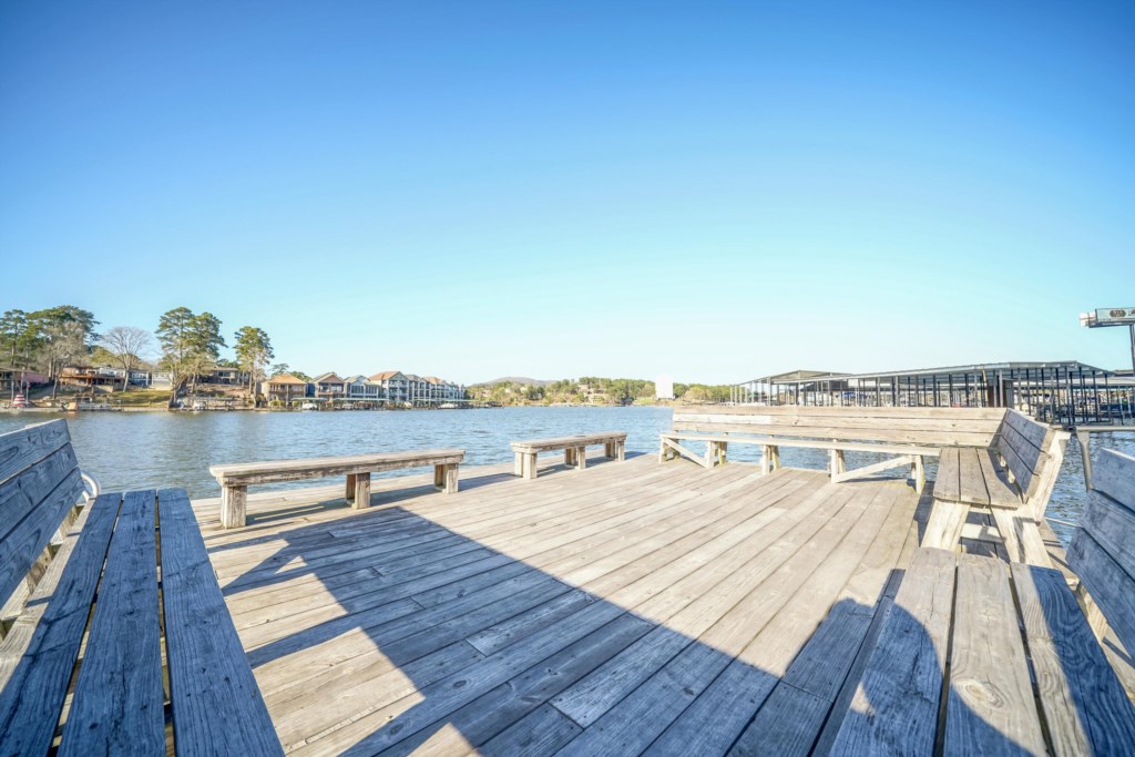 Relax on the Swim dock with plenty of seating