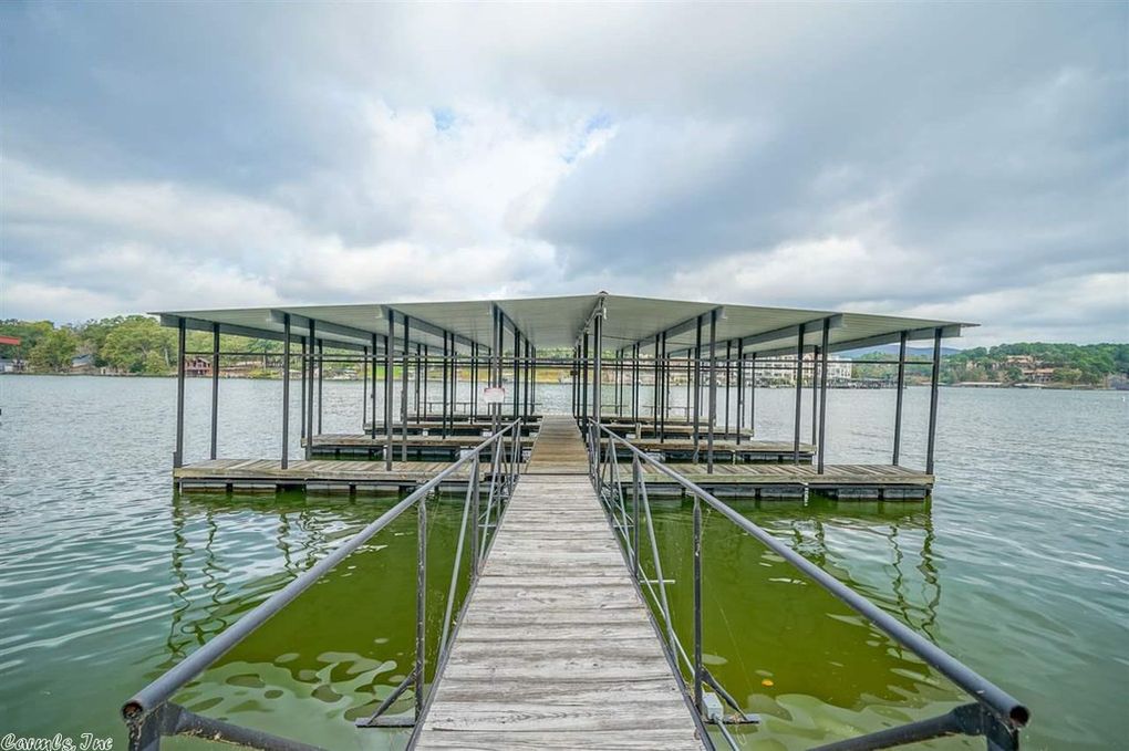 shared covered boat dock with access for guest boats