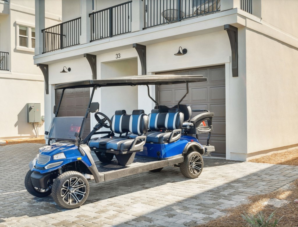 Golf cart included at no extra charge
