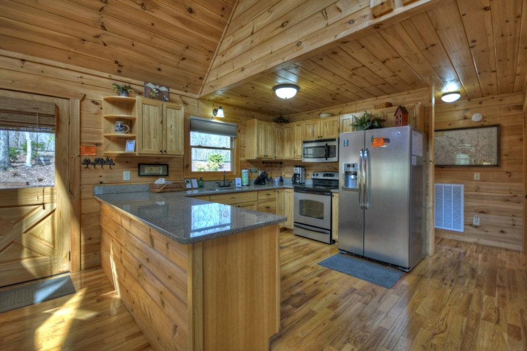 Mountain View Retreat comes with a fully equipped kitchen