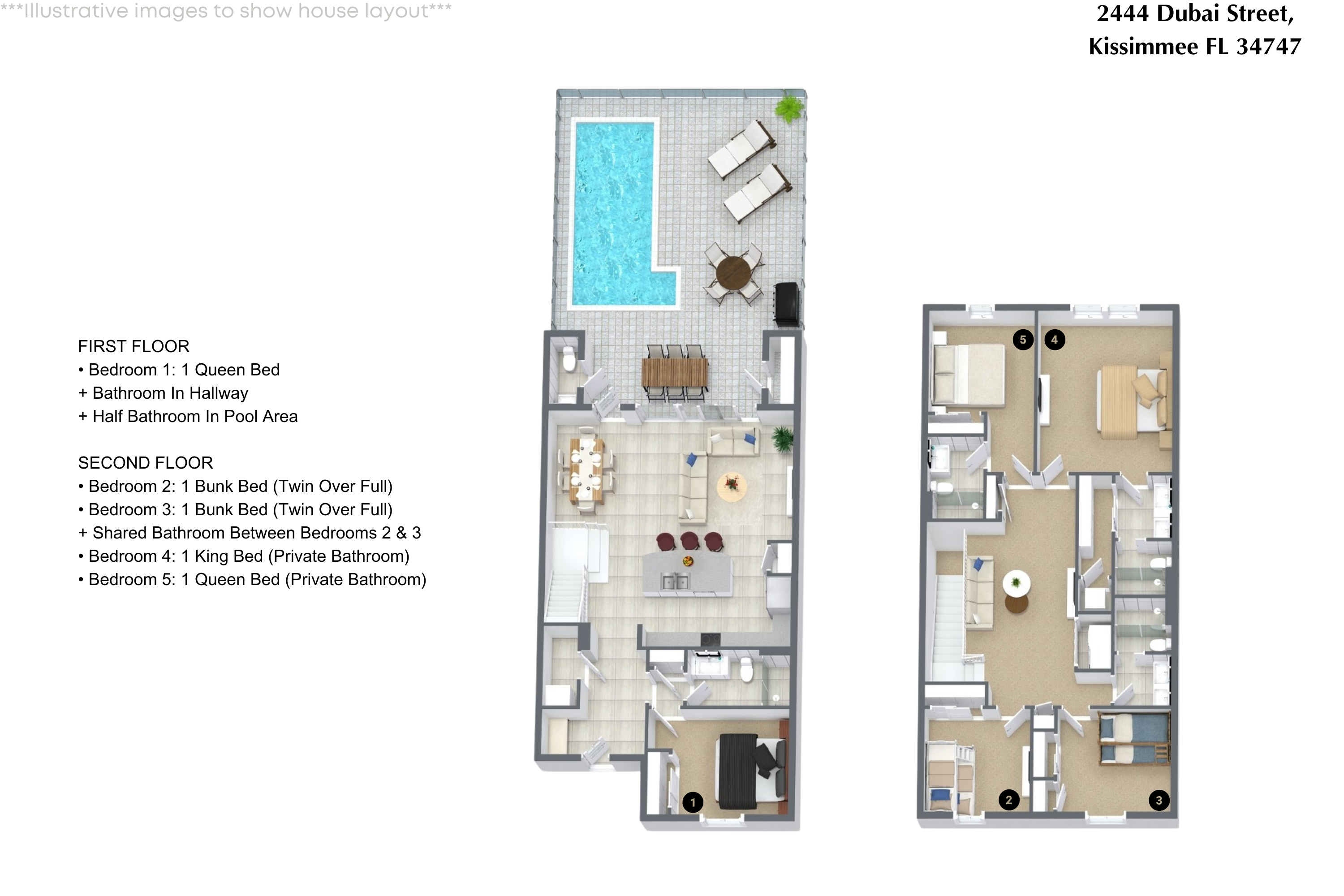 5 bedroom vacation townhouse at Windsor at Westside - Image 37