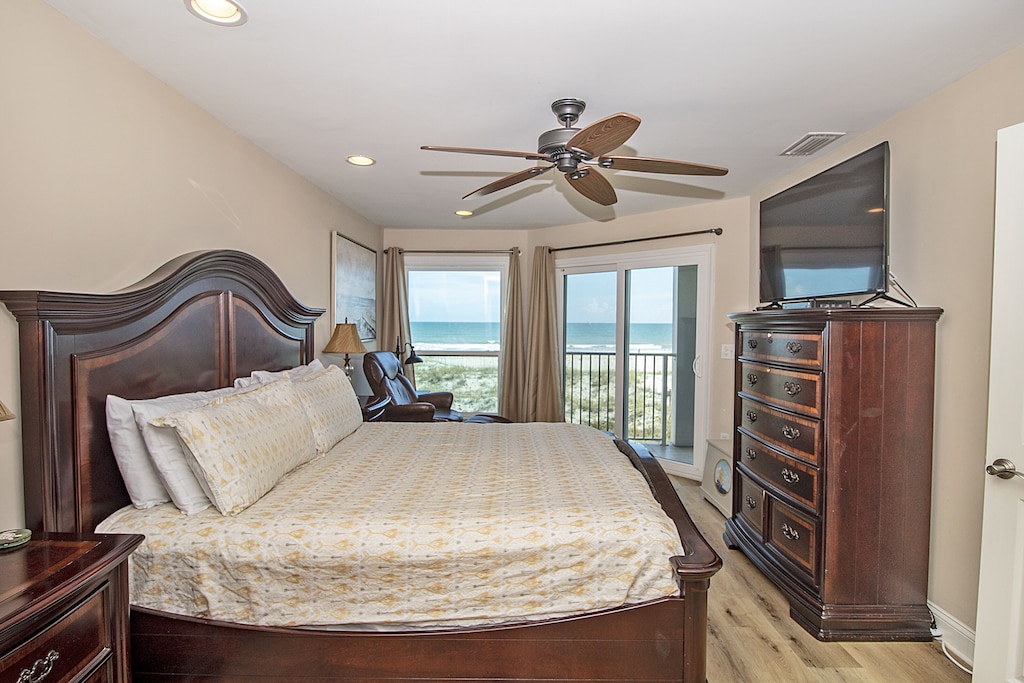 Master bedroom with ocean view