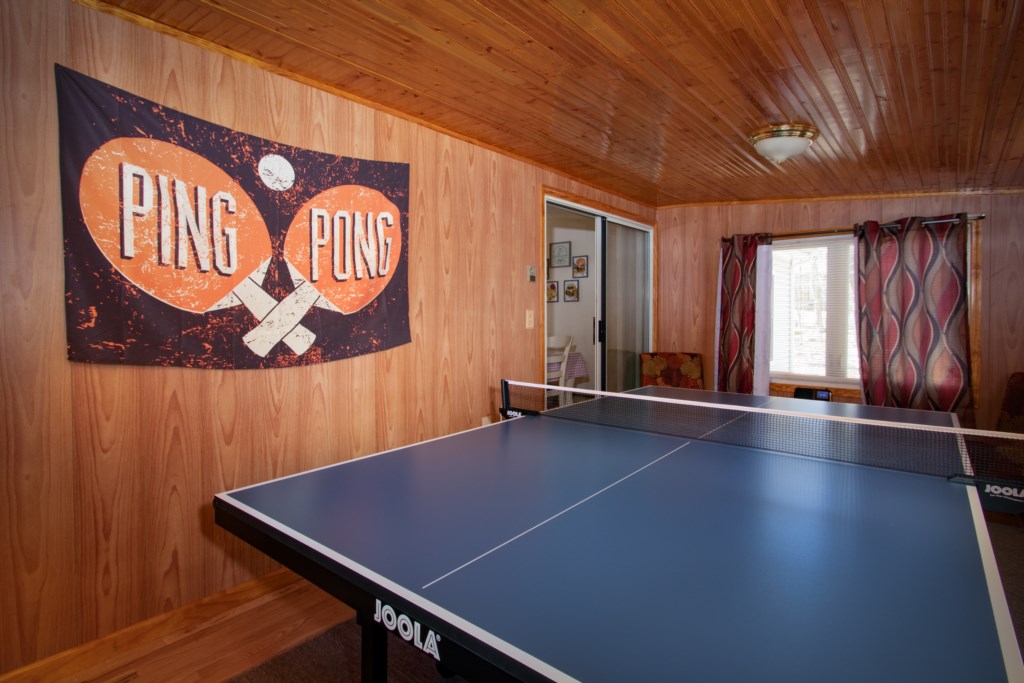 Challenge your friends and family to a friendly game of ping pong!  Loser does the dishes!