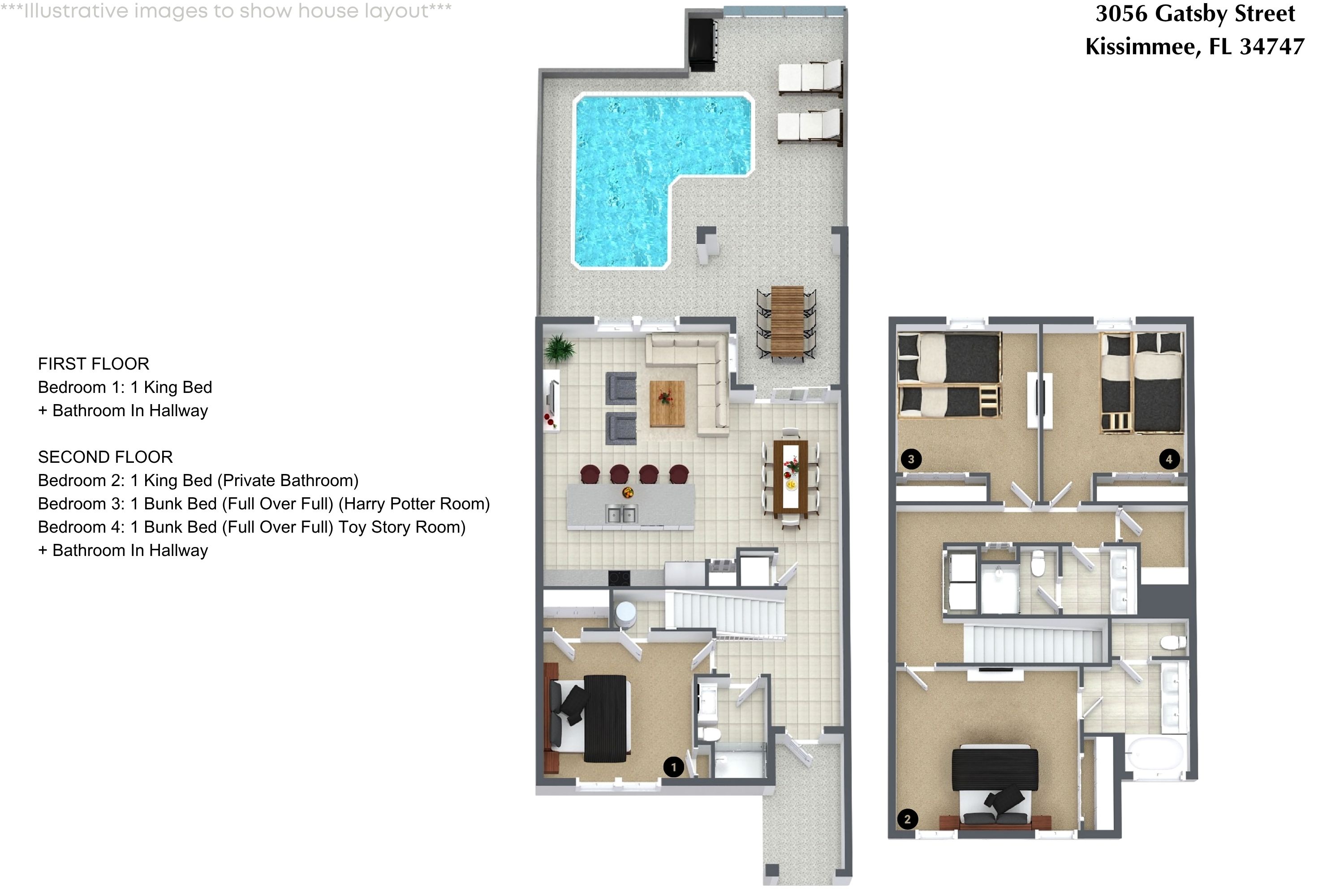 4 bedroom vacation townhouse at Storey Lake - Image 44