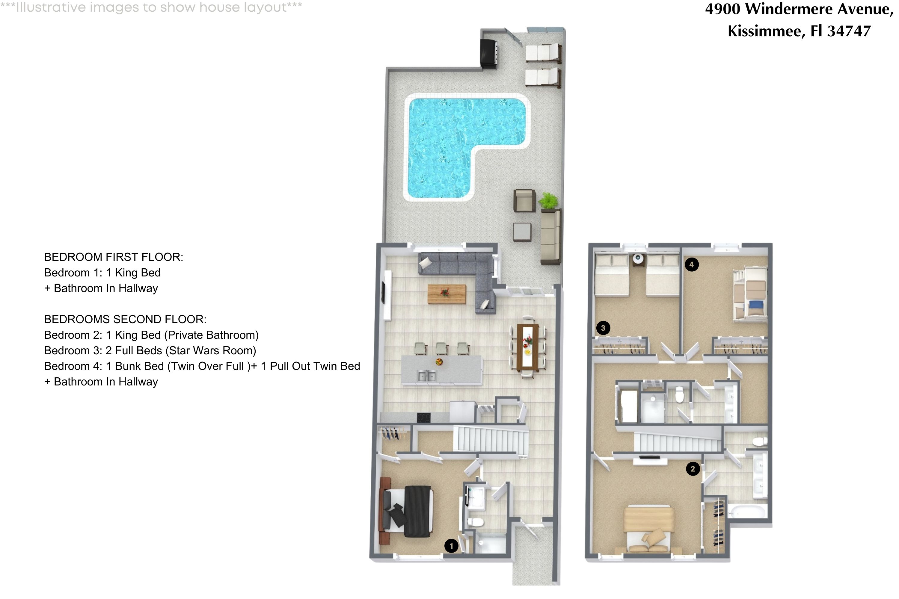 4 bedroom vacation townhouse at Storey Lake - Image 26