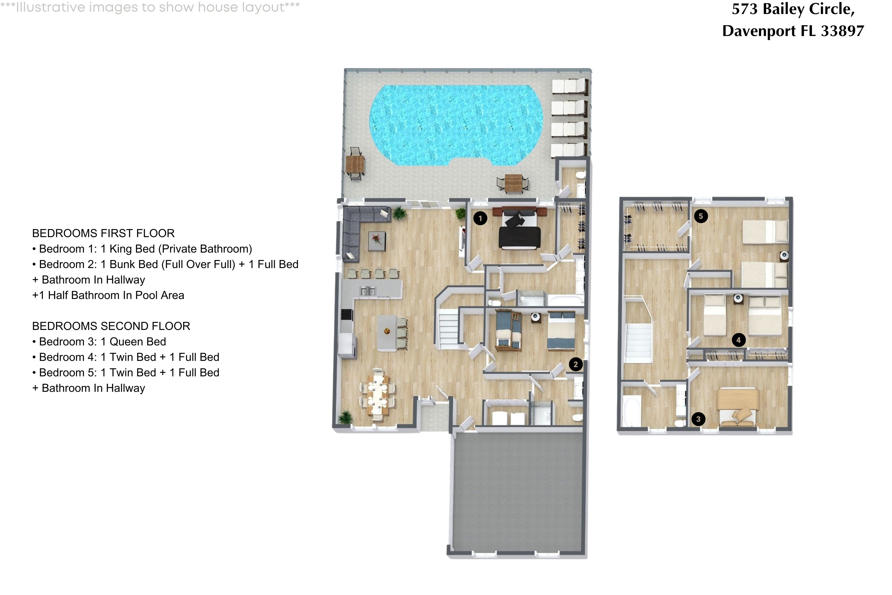 5 bedroom vacation house at Hampton Lakes - Image 34