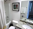 Shared bathroom with shower/tub combination; All bed and bath linens are provided 