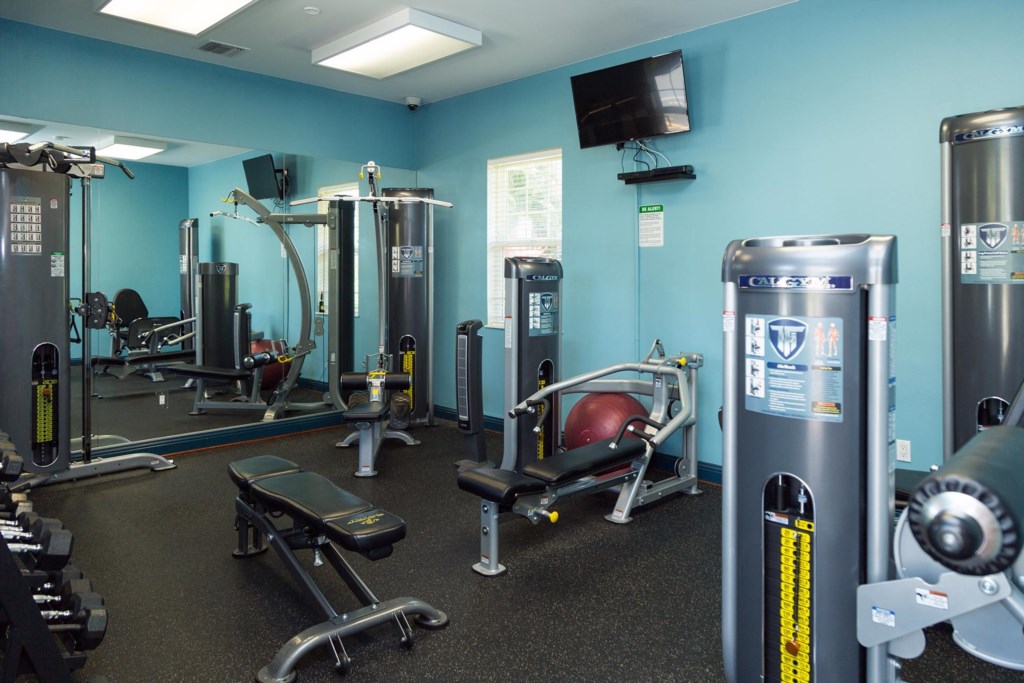 Get some reps in at the community fitness center