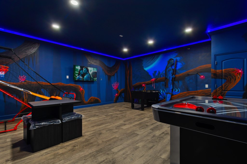 Feel like you are in Pandora in this amazing game room!