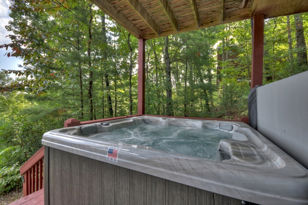 Soak all your worries away while watching the sun set from the hot tub!