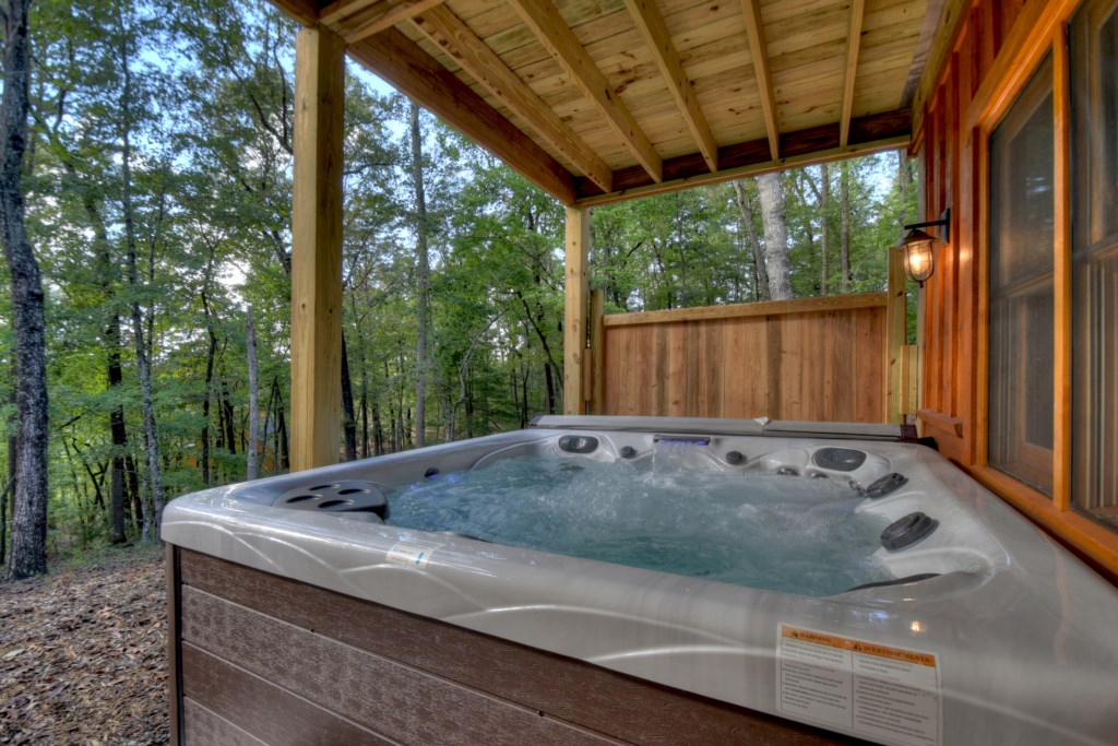 Get ready for Fall!  Hot tub perfect for soaking away your worries