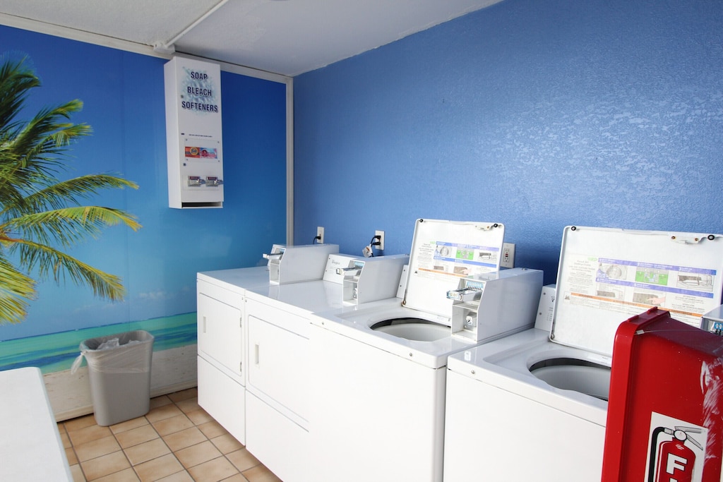 Laundry center located onsite downstairs.