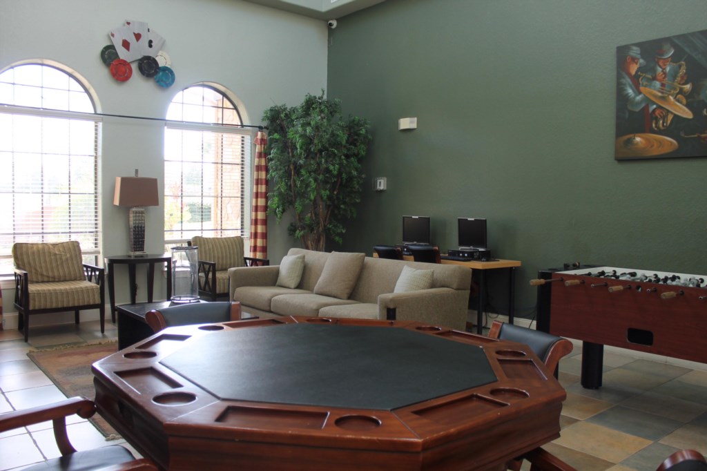 Games room and business center