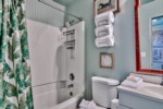 Guest bathroom with shower/tub combination