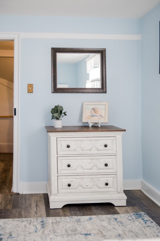 Lots of space to store your items during your stay, including this little dresser!