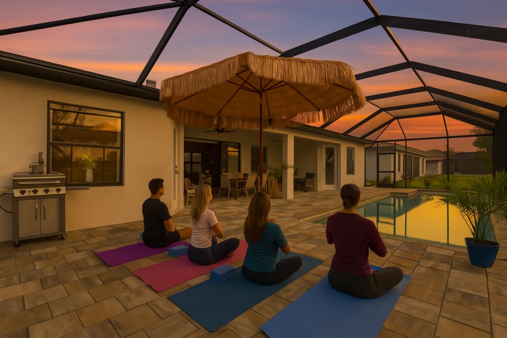 Morning coffee, streches and a great day ahead!