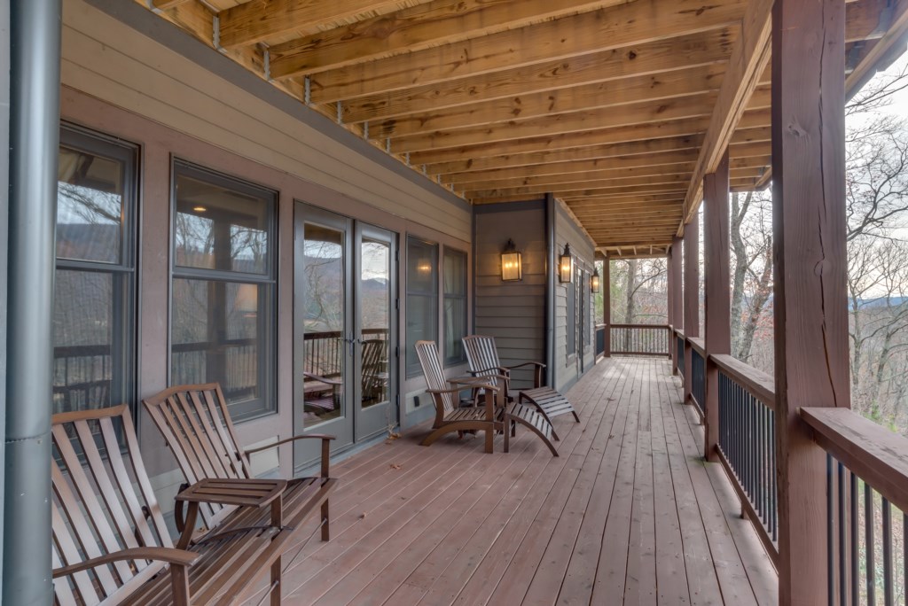 Relax and enjoy the downstairs Views from the deck