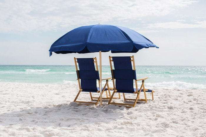 Beach chair set included