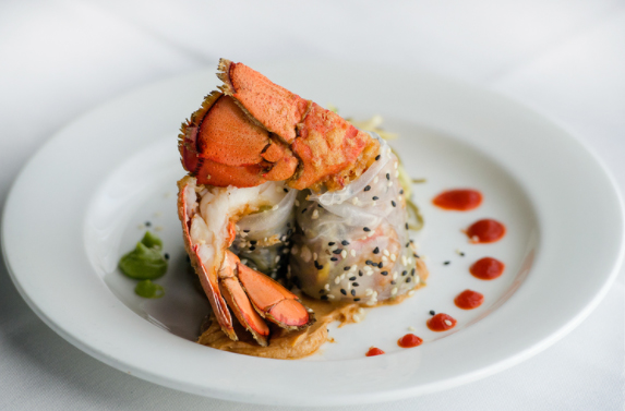 Enjoy fine dining featuring local seafood