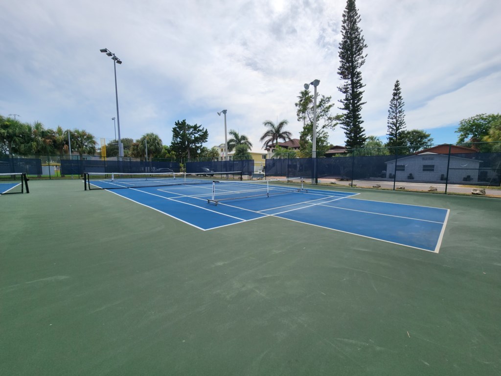 Tennis Court across the street