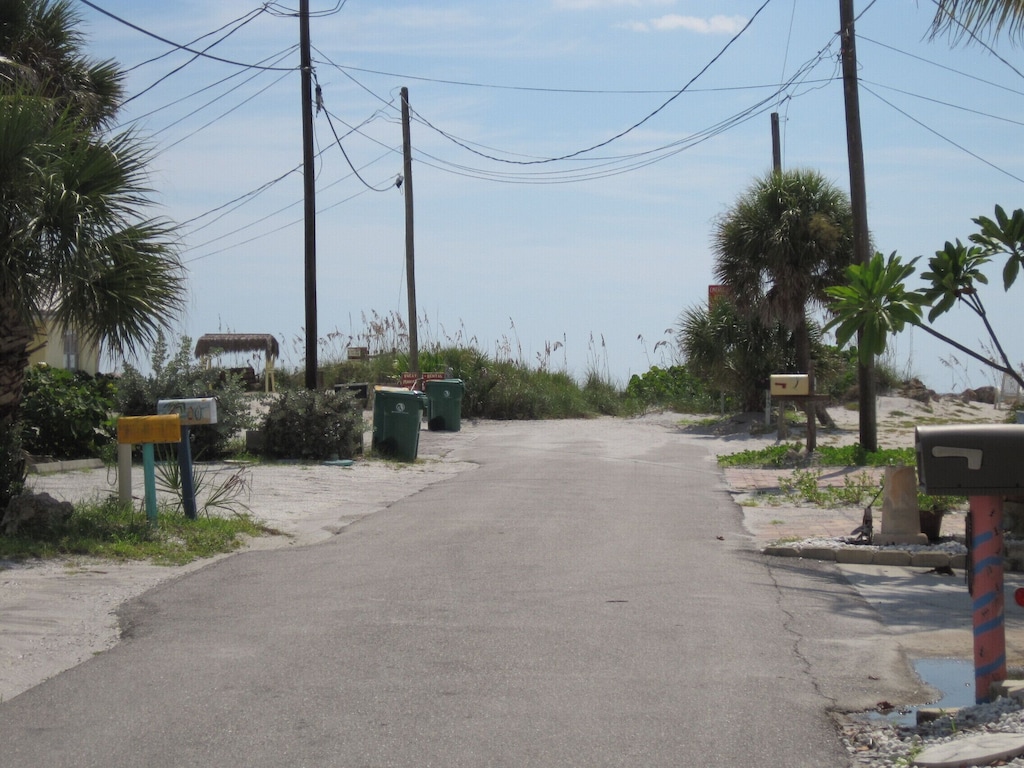 Beach access from the house at the end of the street.
