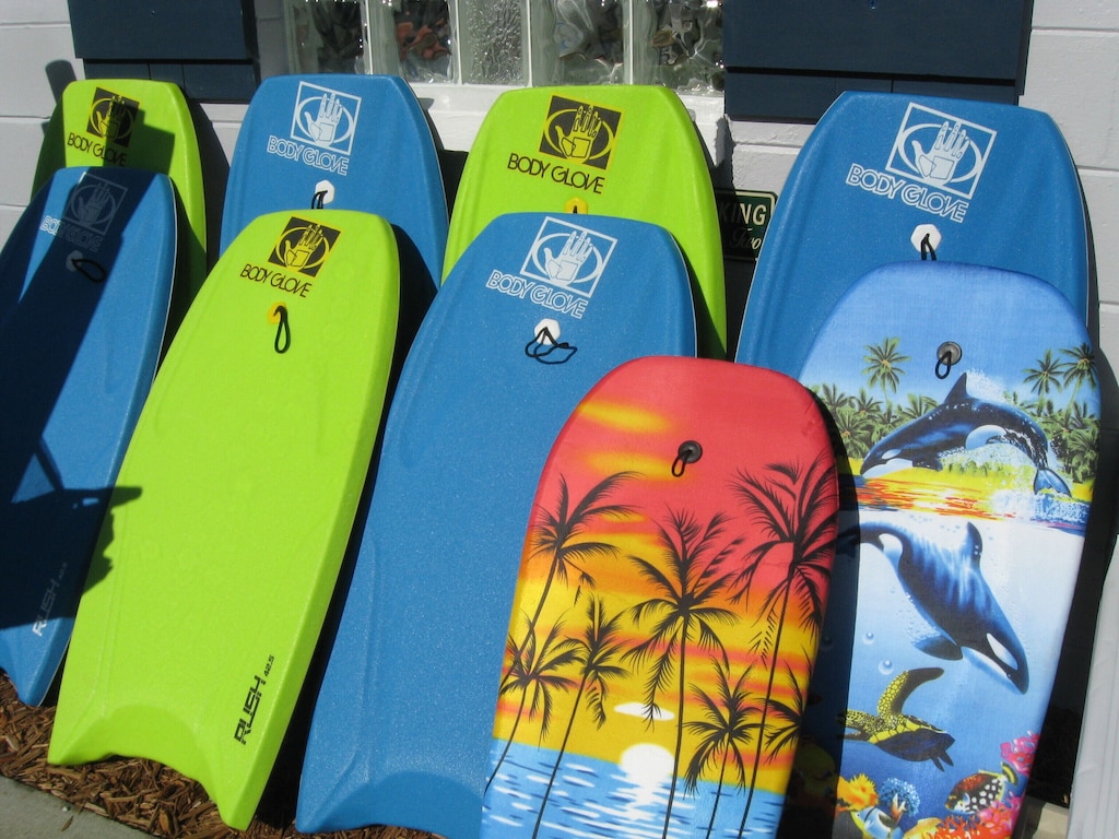 Boogie Boards are ready to ride.